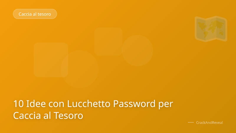 10 Idee con Lucchetto Password per Caccia al Tesoro