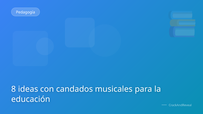 8 ideas con candados musicales para la educación