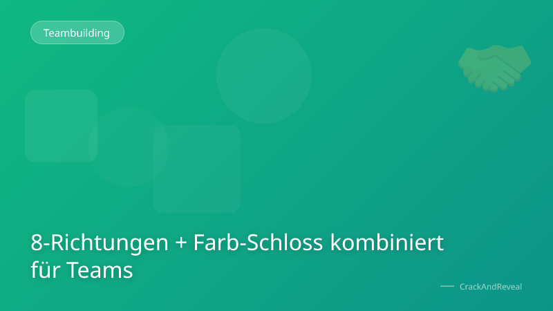 8-Richtungen + Farb-Schloss kombiniert für Teams