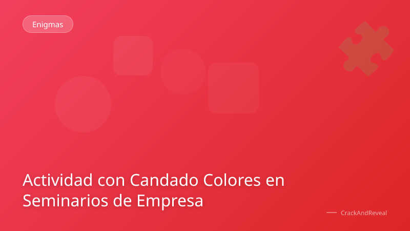 Actividad con Candado Colores en Seminarios de Empresa