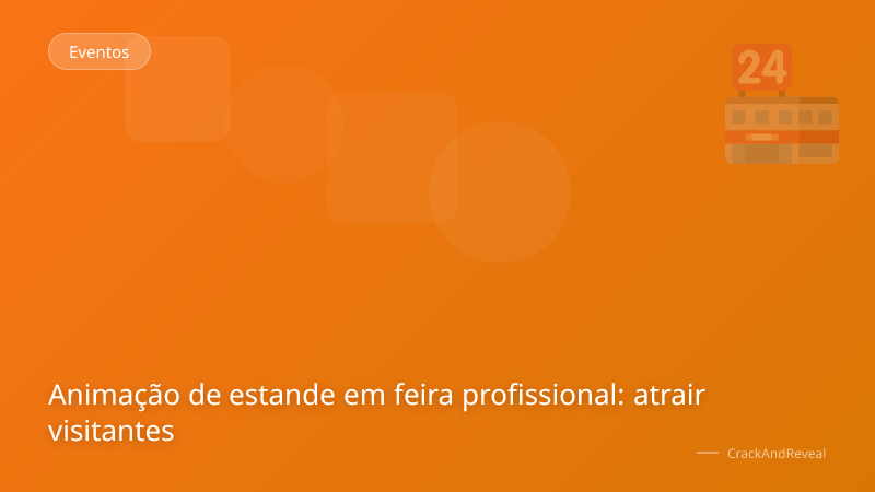 Animação de estande em feira profissional: atrair visitantes