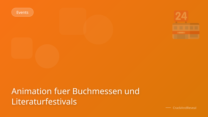 Animation fuer Buchmessen und Literaturfestivals