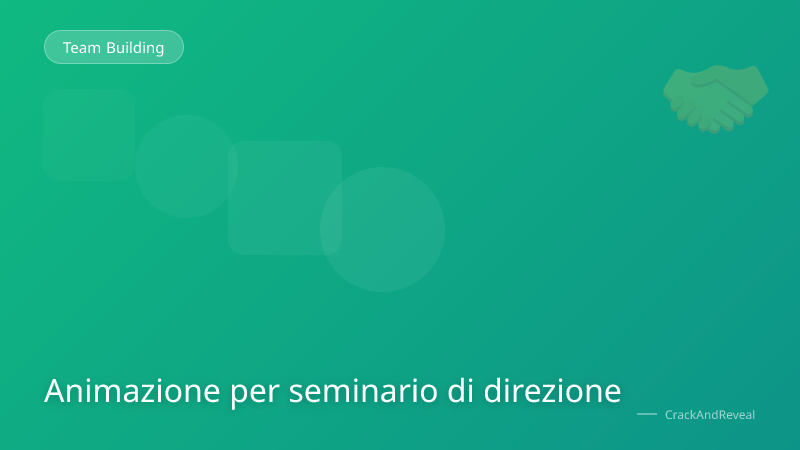 Animazione per seminario di direzione