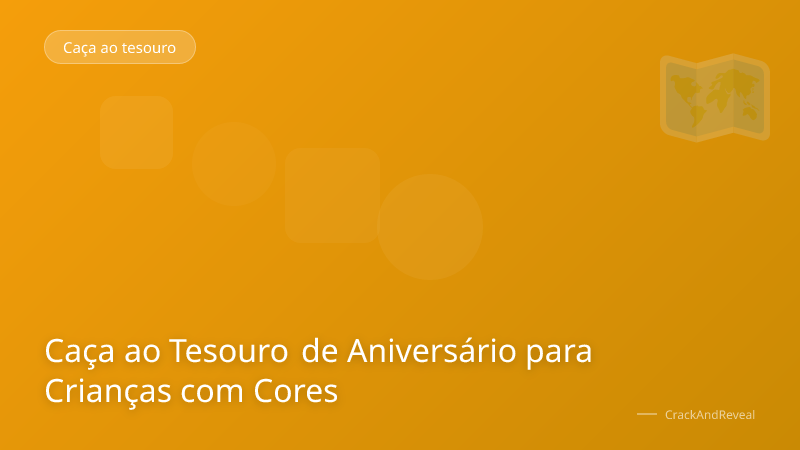 Caça ao Tesouro de Aniversário para Crianças com Cores