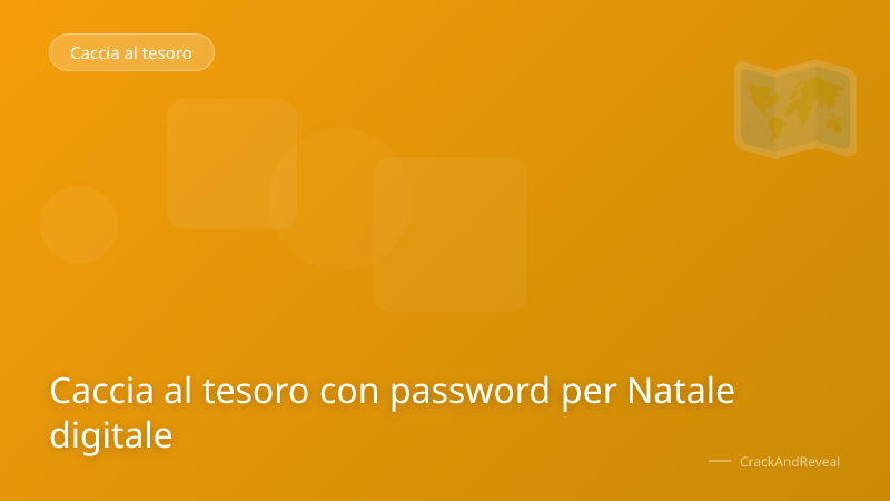 Caccia al tesoro con password per Natale digitale