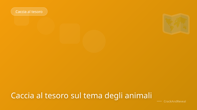 Caccia al tesoro sul tema degli animali