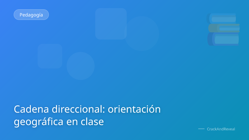 Cadena direccional: orientación geográfica en clase