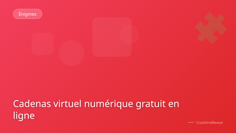 Cadenas virtuel numérique gratuit en ligne