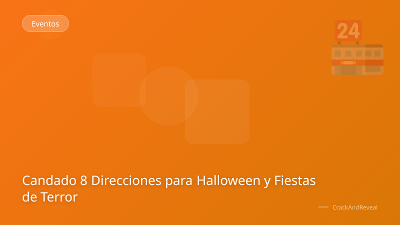 Candado 8 Direcciones para Halloween y Fiestas de Terror