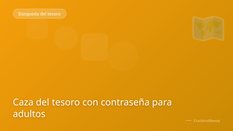 Caza del tesoro con contraseña para adultos