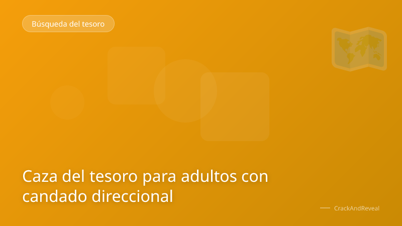 Caza del tesoro para adultos con candado direccional