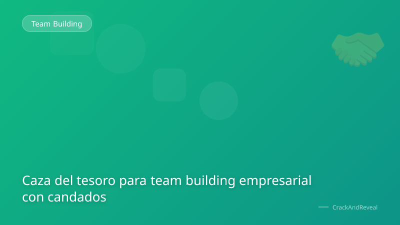 Caza del tesoro para team building empresarial con candados