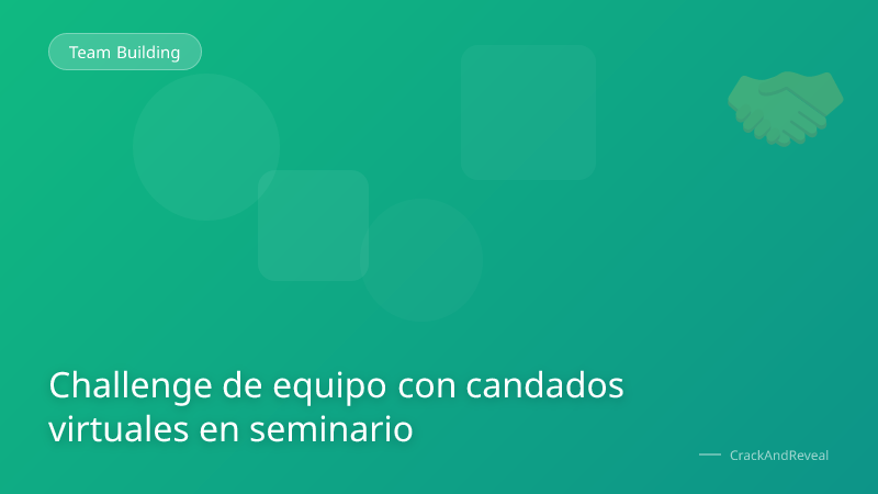 Challenge de equipo con candados virtuales en seminario