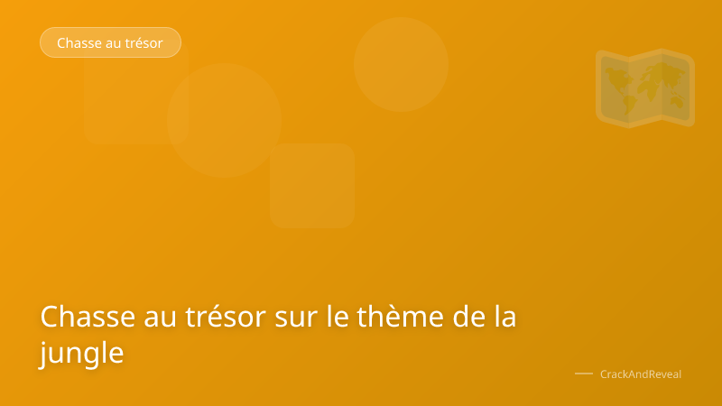 Chasse au trésor sur le thème de la jungle