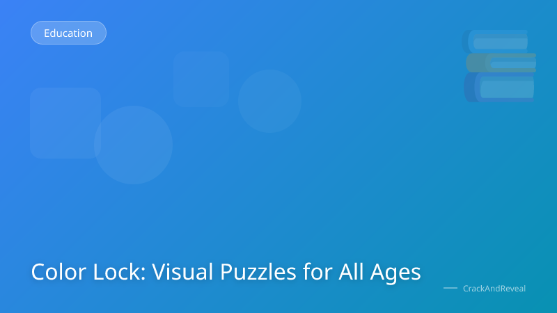 Color Lock: Visual Puzzles for All Ages