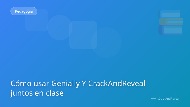 Cómo usar Genially Y CrackAndReveal juntos en clase