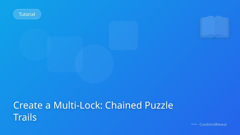 Create a Multi-Lock: Chained Puzzle Trails
