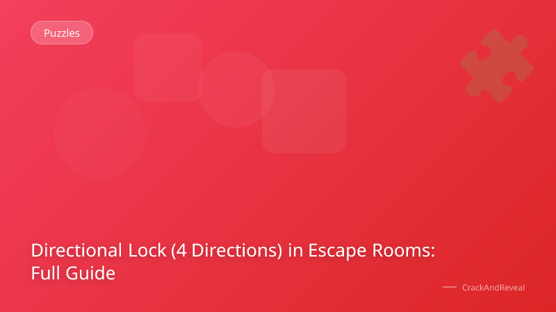 Directional Lock (4 Directions) in Escape Rooms: Full Guide