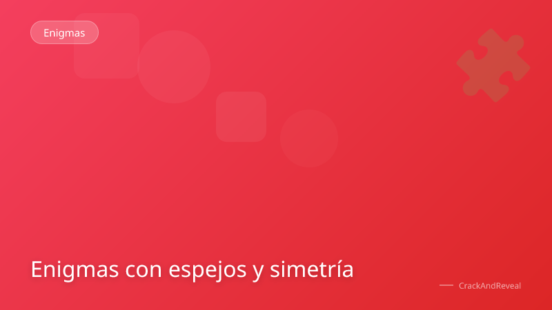 Enigmas con espejos y simetría