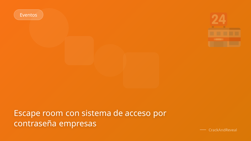 Escape room con sistema de acceso por contraseña empresas
