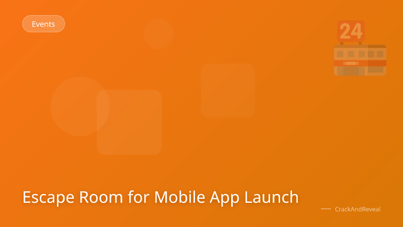 Escape Room for Mobile App Launch