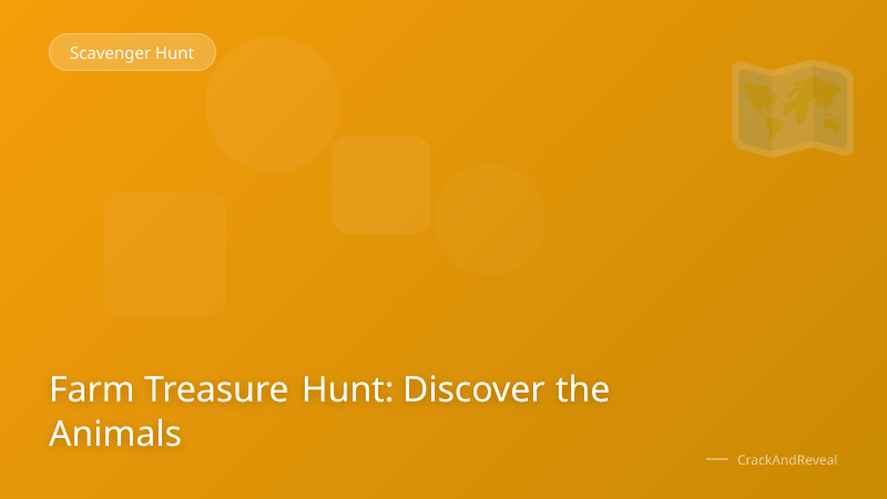 Farm Treasure Hunt: Discover the Animals