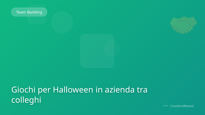 Giochi per Halloween in azienda tra colleghi