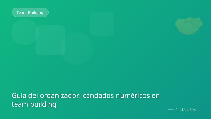 Guía del organizador: candados numéricos en team building