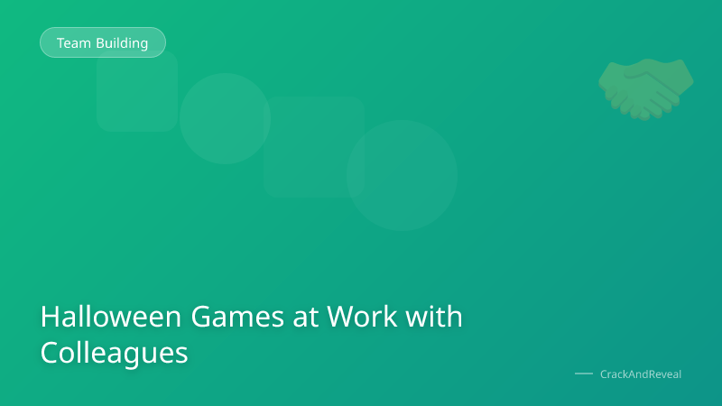 Halloween Games at Work with Colleagues