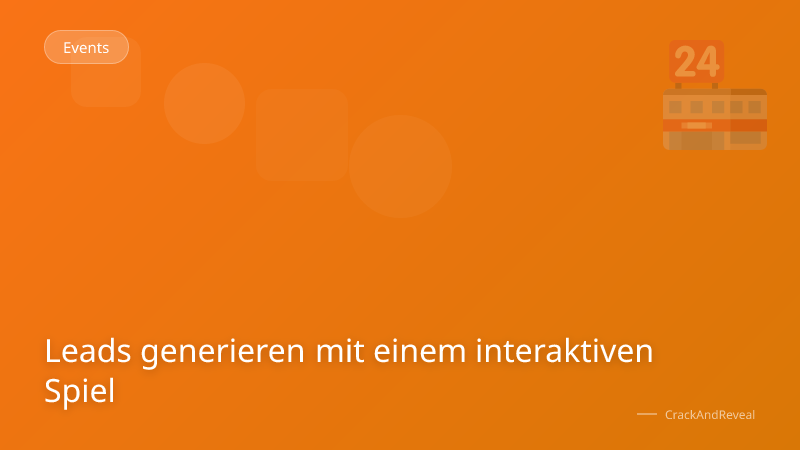 Leads generieren mit einem interaktiven Spiel