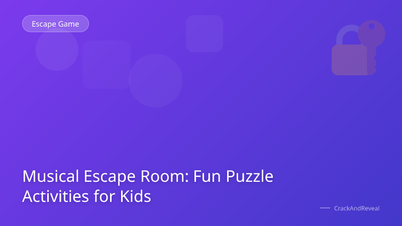 Musical Escape Room: Fun Puzzle Activities for Kids