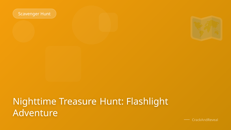 Nighttime Treasure Hunt: Flashlight Adventure