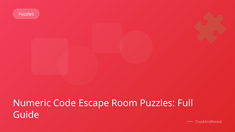 Numeric Code Escape Room Puzzles: Full Guide