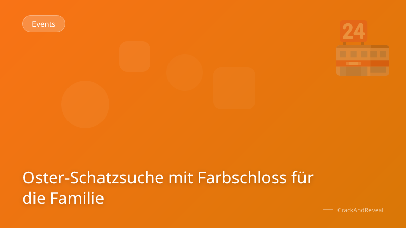 Oster-Schatzsuche mit Farbschloss für die Familie