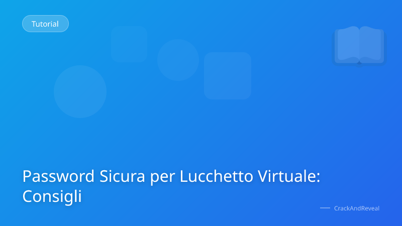 Password Sicura per Lucchetto Virtuale: Consigli