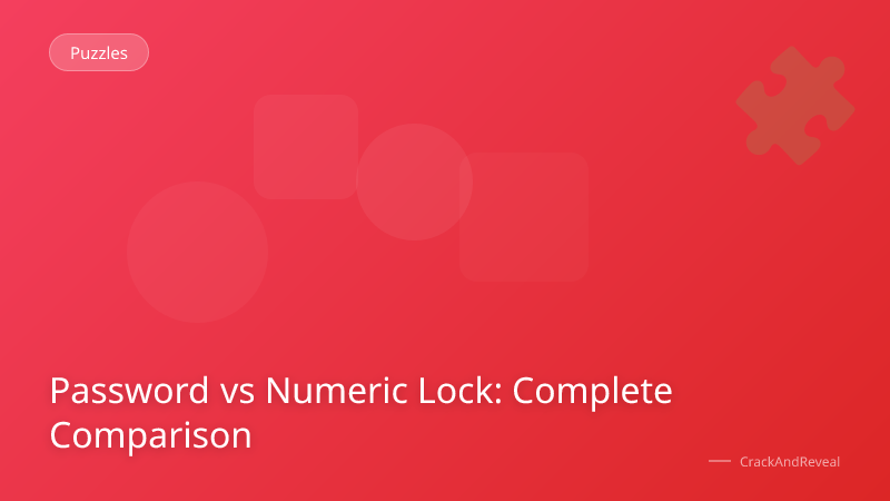 Password vs Numeric Lock: Complete Comparison