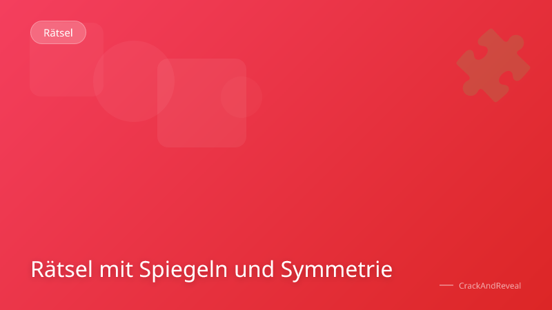 Rätsel mit Spiegeln und Symmetrie