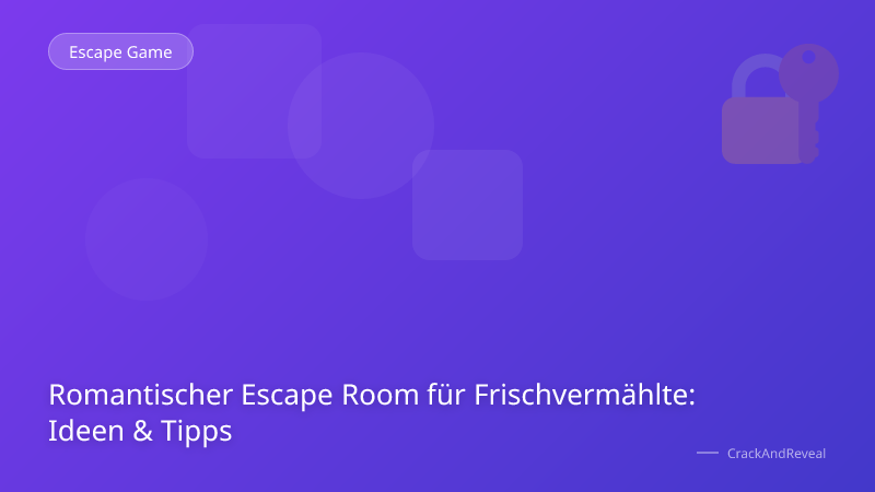 Romantischer Escape Room für Frischvermählte: Ideen & Tipps