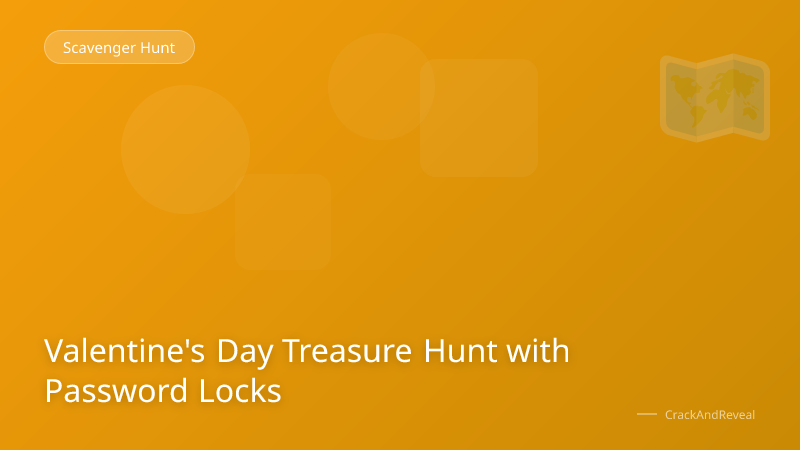 Valentine's Day Treasure Hunt with Password Locks