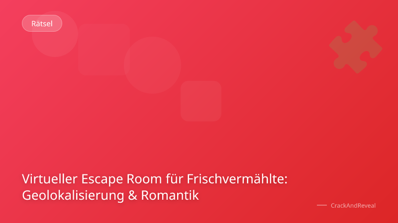 Virtueller Escape Room für Frischvermählte: Geolokalisierung & Romantik
