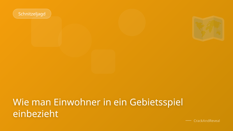Wie man Einwohner in ein Gebietsspiel einbezieht