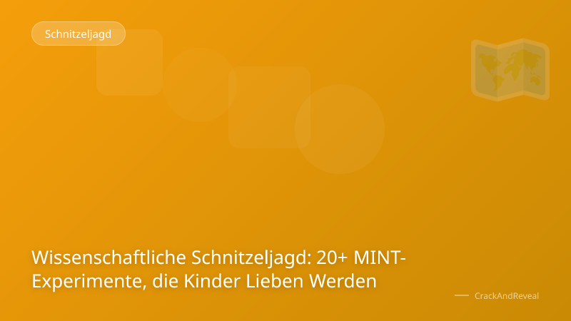 Wissenschaftliche Schnitzeljagd: 20+ MINT-Experimente, die Kinder Lieben Werden