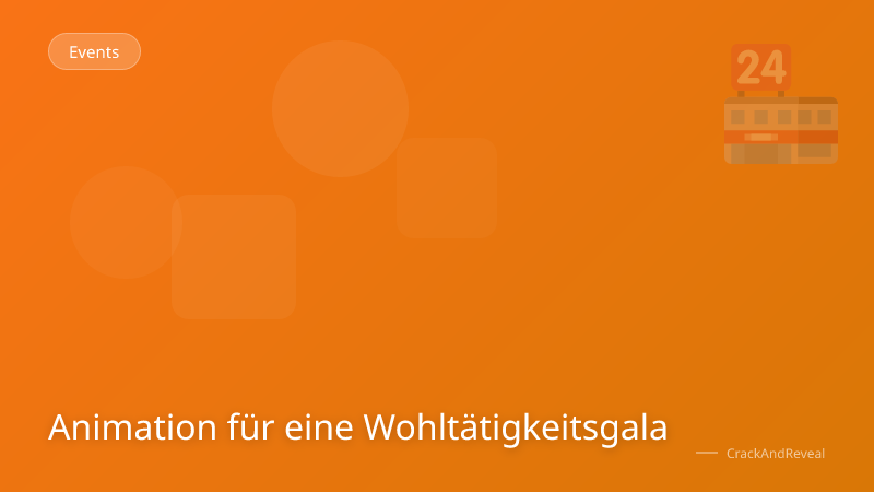 Animation für eine Wohltätigkeitsgala