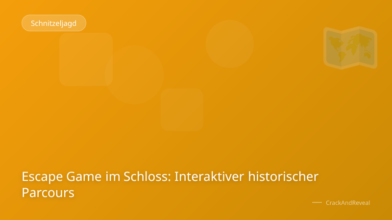 Escape Game im Schloss: Interaktiver historischer Parcours