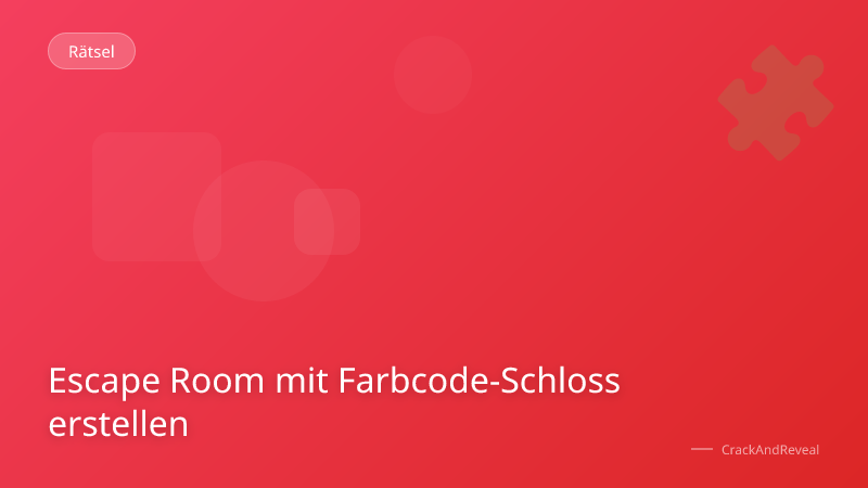 Escape Room mit Farbcode-Schloss erstellen