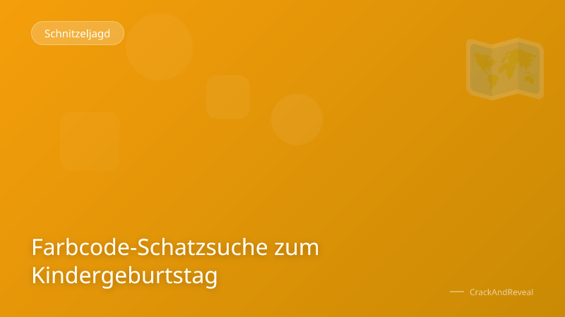 Farbcode-Schatzsuche zum Kindergeburtstag