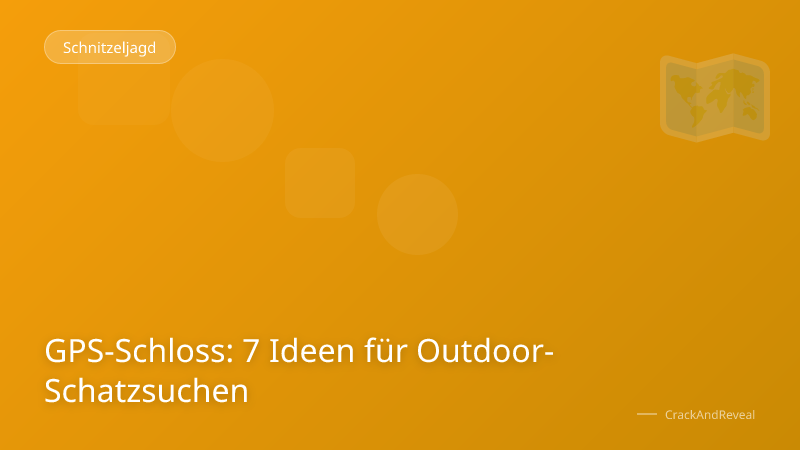 GPS-Schloss: 7 Ideen für Outdoor-Schatzsuchen