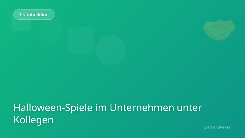 Halloween-Spiele im Unternehmen unter Kollegen