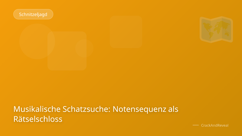 Musikalische Schatzsuche: Notensequenz als Rätselschloss