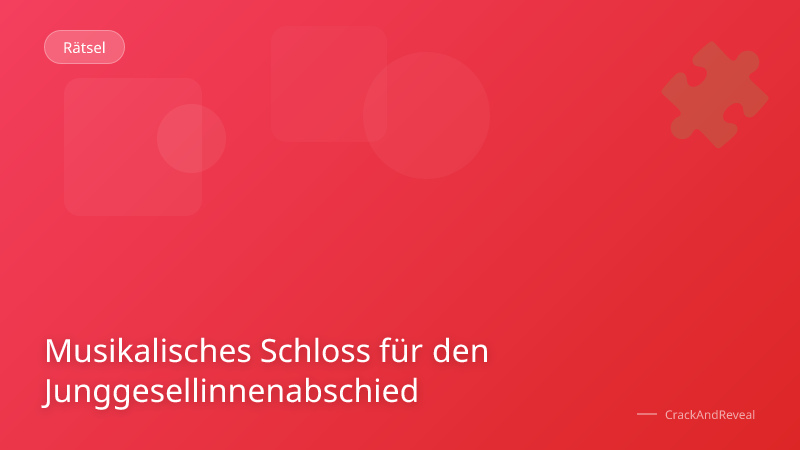 Musikalisches Schloss für den Junggesellinnenabschied